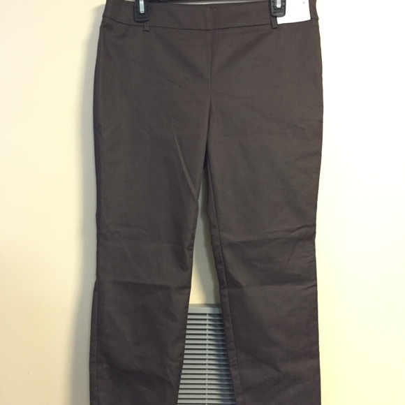 NWOT NY&C BROWN SLIM MID RISE STRETCH, SIZE 8 - Picture 4 of 7